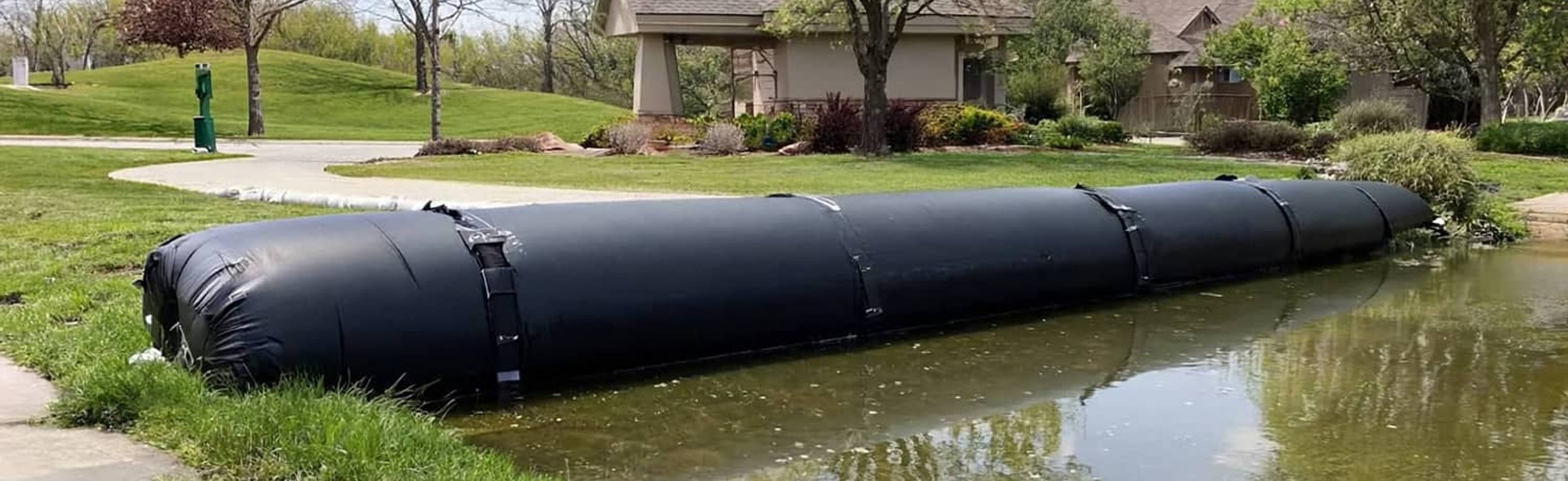water barrier in action